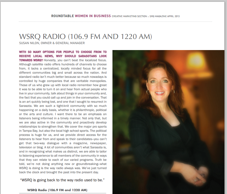 Women in Business SRQ Mag